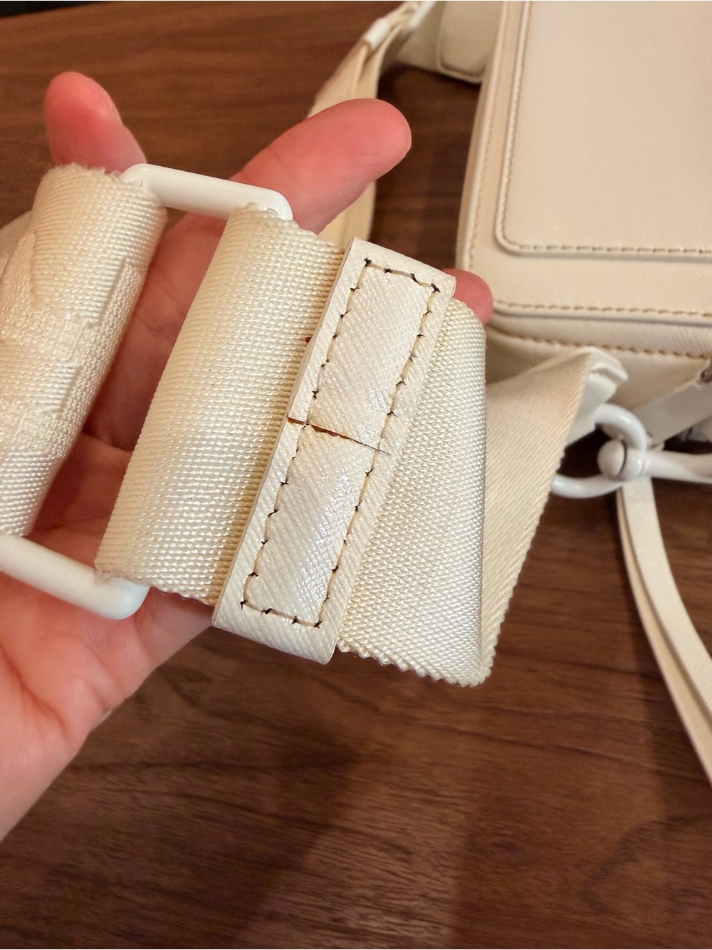 Marc Jacobs Snapshot Leather Crossbody Bag White Toned Hardware Designer Classy - Picture 13 of 16